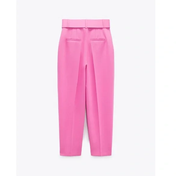 High waisted belted pants - Picture 15 of 17